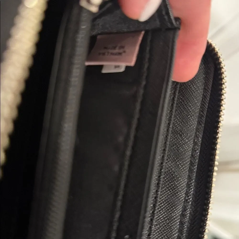 Coach Black Zip-Around Wallet